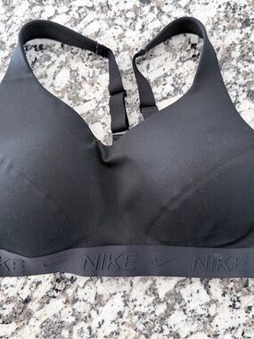 Nike Black Padded Women's Sports Bra with Branded Band